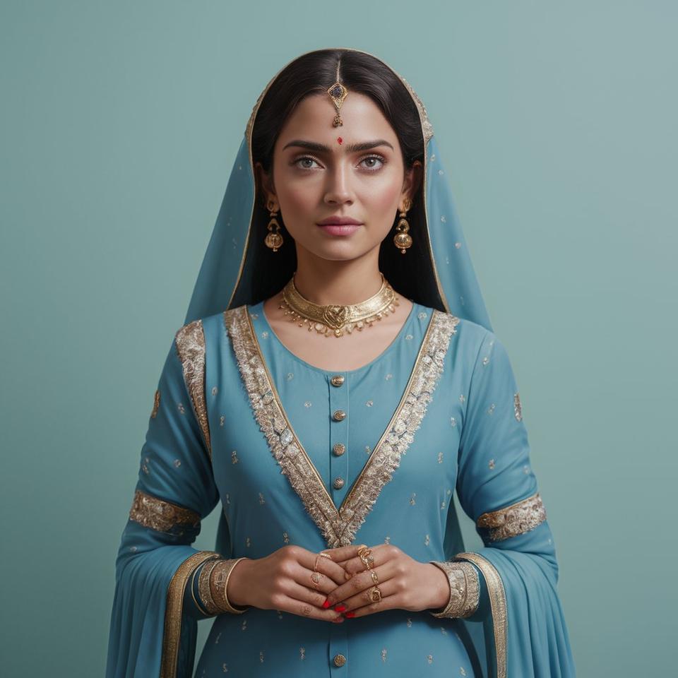 purple punjabi girl